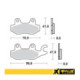 ProX Front Brake Pad LT-R450 '06-11 (Right) + YFZ450 '04-09