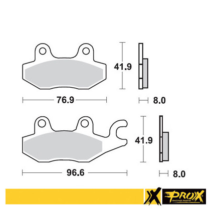 ProX Front Brake Pad LT-R450 '06-11 (Right) + YFZ450 '04-09