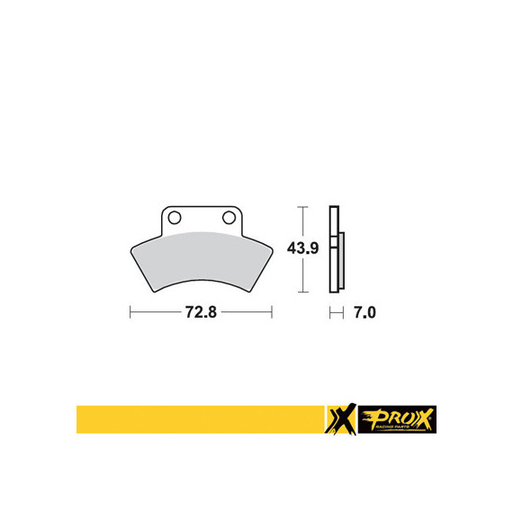 ProX Rear Brake Pad Polaris Scrambler/Sportsman 400 '94-97