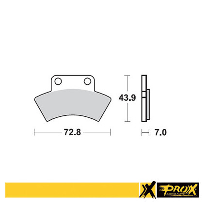 ProX Rear Brake Pad Polaris Scrambler/Sportsman 400 '94-97