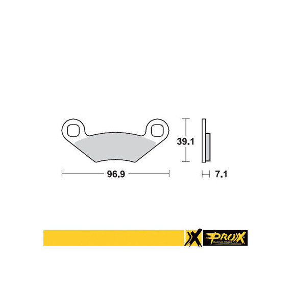 ProX Rear Brake Pad Polaris 450/525 Outlaw '08-11