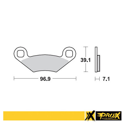 ProX Rear Brake Pad Polaris 450/525 Outlaw '08-11