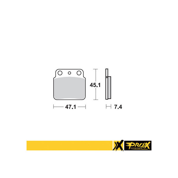 ProX Rear Brake Pad LT-Z400 '03-13 + LT-R450 '06-11 + KFX400