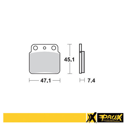 ProX Rear Brake Pad LT-Z400 '03-13 + LT-R450 '06-11 + KFX400