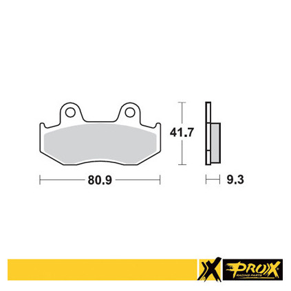 ProX Rear Brake Pad YFZ450 '06-13 + YFZ450R '09-15