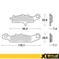 ProX Front Brake Pad KFX450R '08-14 (Left) + KVF650 Brute Fo