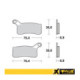 ProX Front Brake Pad KTM450/505/525SX-XC ATV '08-12