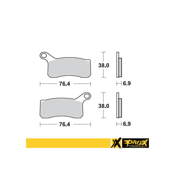 ProX Front Brake Pad KTM450/505/525SX-XC ATV '08-12