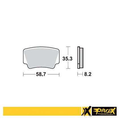 ProX Rear Brake Pad KTM450/505/525SX-XC ATV '08-11