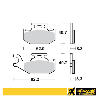 ProX Front Brake Pad LT-A400 '08-11 + LT-A450 '07-10 (Right)