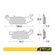 ProX Front Brake Pad YFM250R Raptor '08-13 (Left) + YFM700F