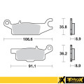 ProX Rear Brake Pad YFM550/700F Grizzly '07-15 (Right)