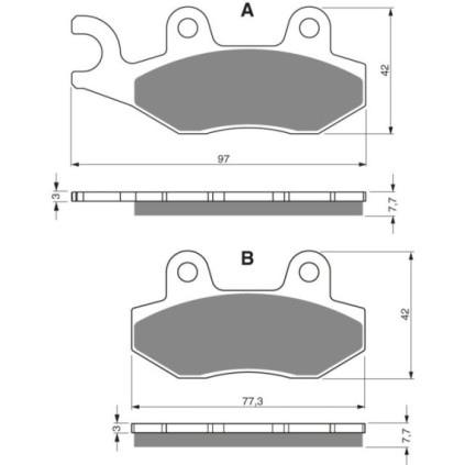 GOLDFREN Brake Pads 002 Ceramic Carbon AD