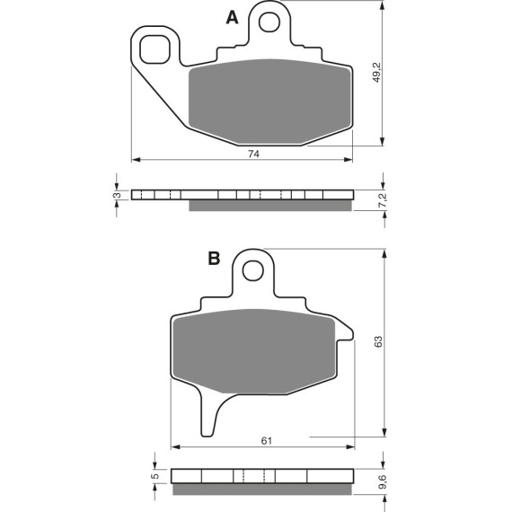 GOLDFREN Brake Pads 035 Ceramic Carbon AD