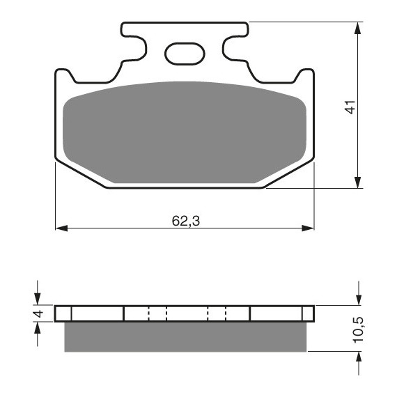 GOLDFREN Brake Pads 100 Ceramic Carbon K1