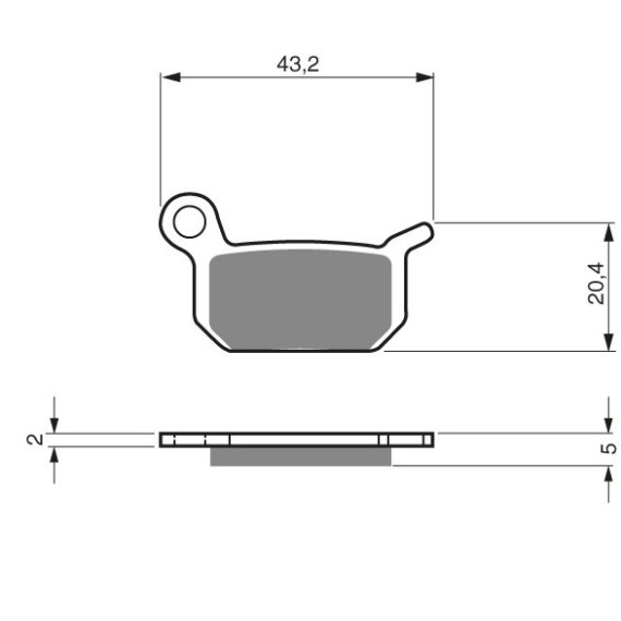 GOLDFREN Brake Pads 190 Ceramic Carbon K1