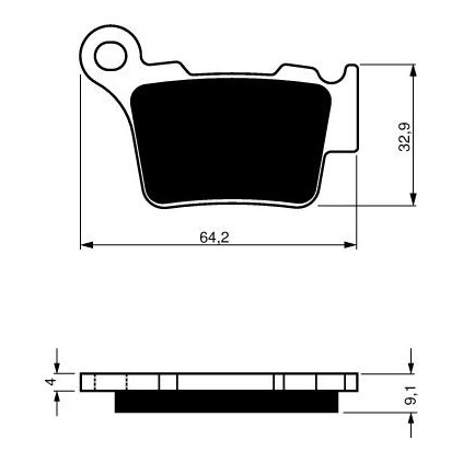 GOLDFREN Brake Pads 191 Ceramic Carbon K1