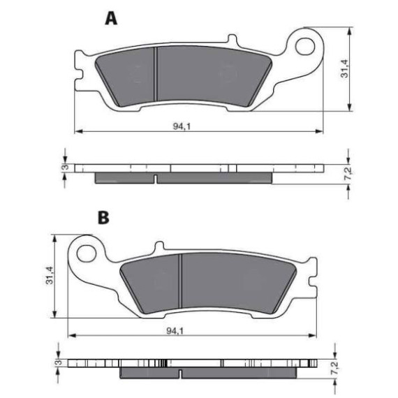 GOLDFREN Brake Pads 248 Ceramic Carbon AD