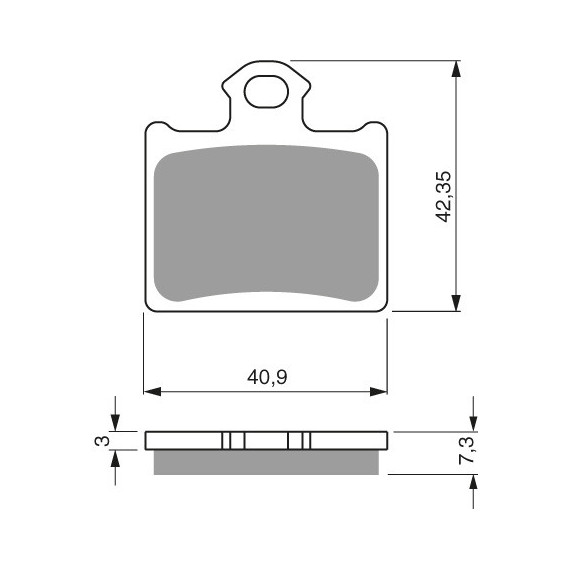 GOLDFREN Brake Pads 297 Ceramic Carbon K1