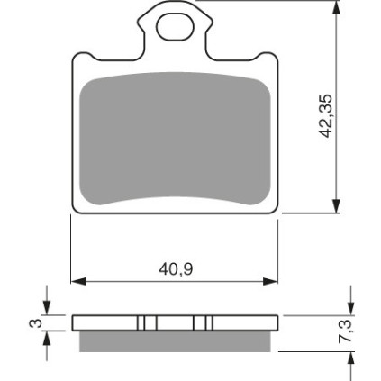 GOLDFREN Brake Pads 297 Ceramic Carbon K1