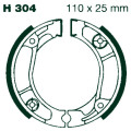 AIR Brake Shoes H 304 110x25mm Set