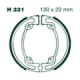 AIR Brake Shoes H 331 130x22mm Set