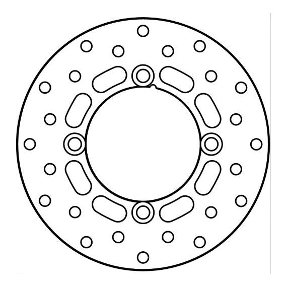 GOLDFREN Brakedisc rear KX80/85 01- 185mm