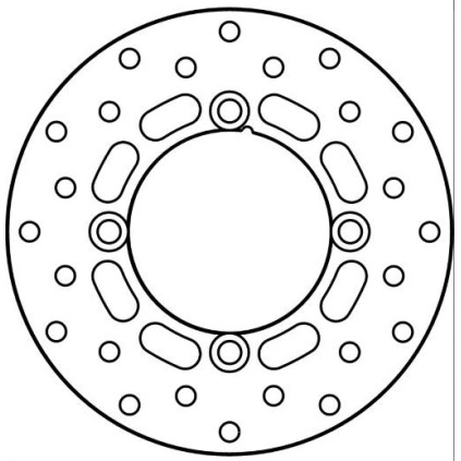 GOLDFREN Brakedisc rear KX80/85 01- 185mm