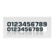 AIR Numbers Stickers Nr 0-9 15cm red 10-pack