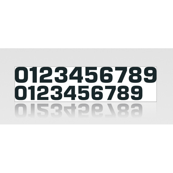 AIR Numbers Stickers Nr 0-9 15cm red 10-pack