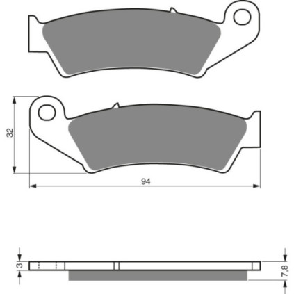 GOLDFREN Brake Pads 004 Ceramic carbon AD