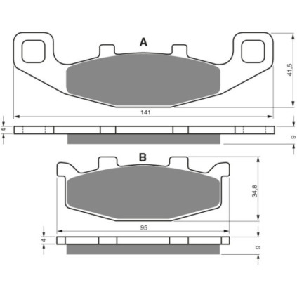 GOLDFREN Brake Pads 013 Ceramic carbon AD