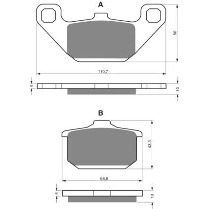 GOLDFREN Brake Pads 037 Ceramic carbon AD