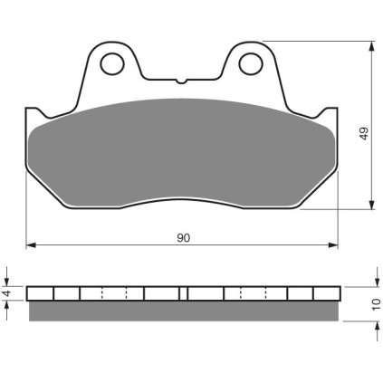 GOLDFREN Brake Pads 050 Ceramic carbon AD