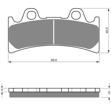 GOLDFREN Brake Pads 054 Ceramic Carbon S3