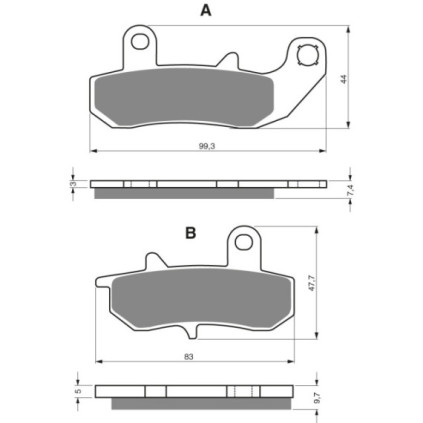 GOLDFREN Brake Pads 065 Ceramic carbon AD