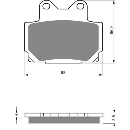 GOLDFREN Brake Pads 067 Ceramic carbon AD