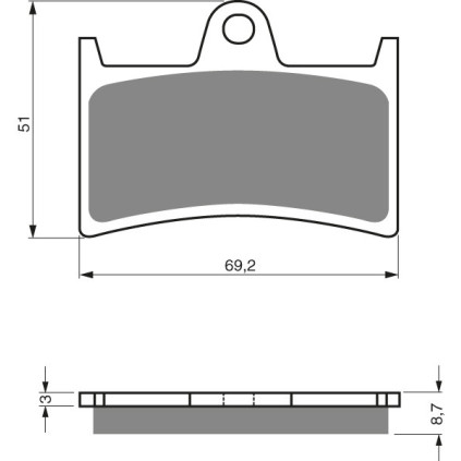 GOLDFREN Brake Pads 070 Ceramic carbon AD