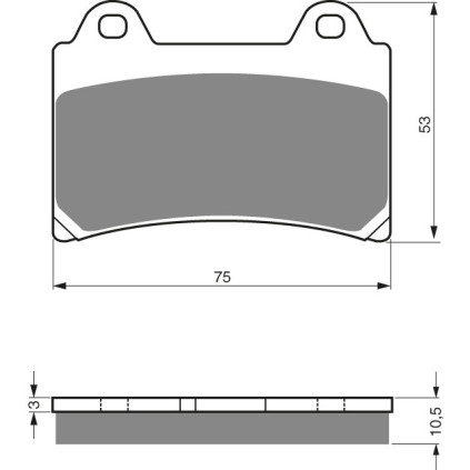 GOLDFREN Brake Pads 073 Ceramic Carbon S3