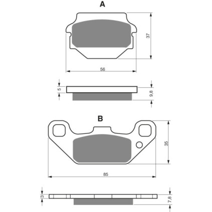 GOLDFREN Brake Pads 091 Ceramic carbon AD