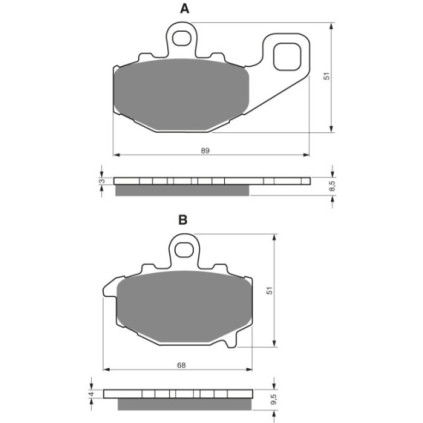 GOLDFREN Brake Pads 093 Ceramic carbon AD