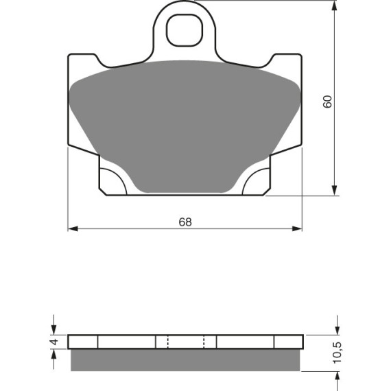 GOLDFREN Brake Pads 113 Ceramic carbon AD