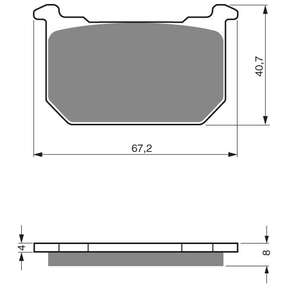 GOLDFREN Brake Pads 127 Ceramic carbon AD