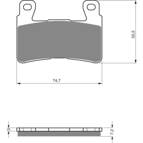 GOLDFREN Brake Pads 134 Ceramic carbon AD