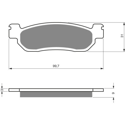 GOLDFREN Brake Pads 146 Ceramic carbon AD