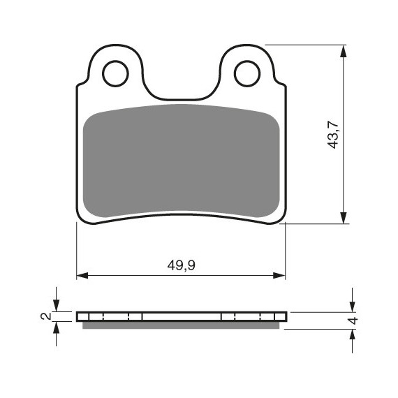 GOLDFREN Brake Pads 168 Ceramic carbon AD