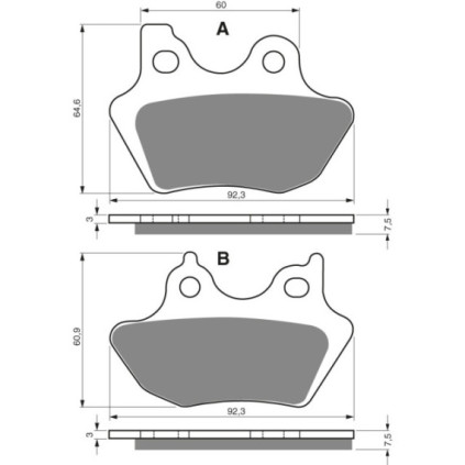 GOLDFREN Brake Pads 181 Ceramic carbon AD