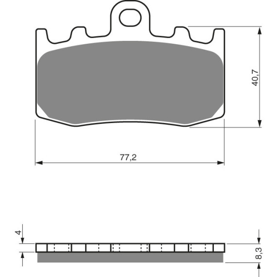 GOLDFREN Brake Pads 196 Ceramic carbon AD