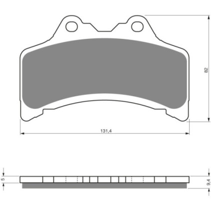 GOLDFREN Brake Pads 204 Ceramic carbon AD