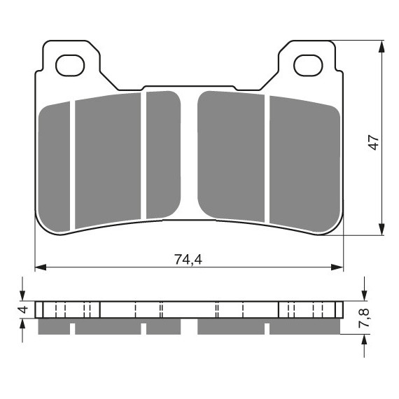 GOLDFREN Brake Pads 214 Ceramic carbon AD